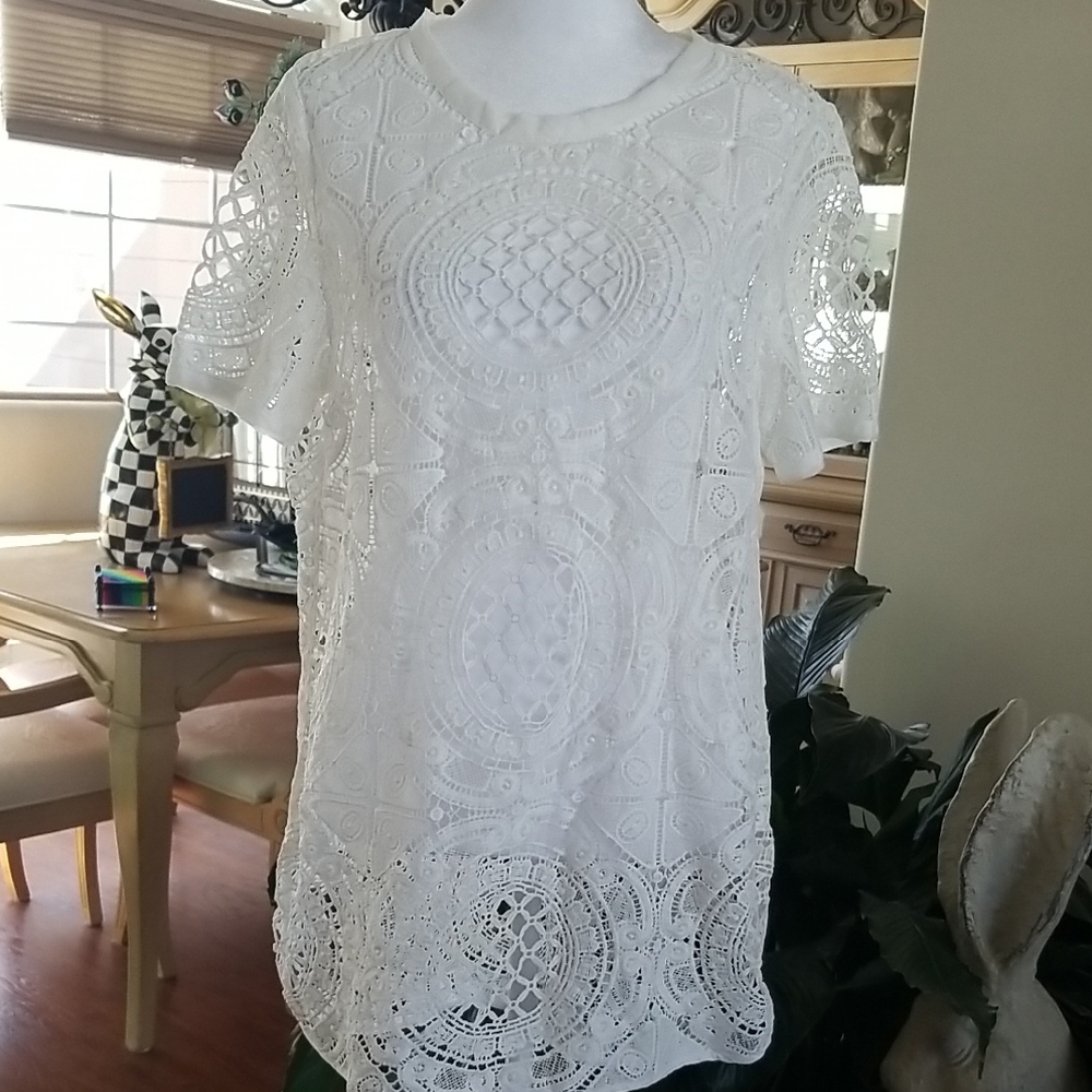 Sundance Ivory Lace Blouse